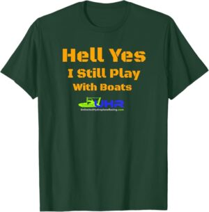 UHR Play with Boats T-Shirt Mens Olive Green